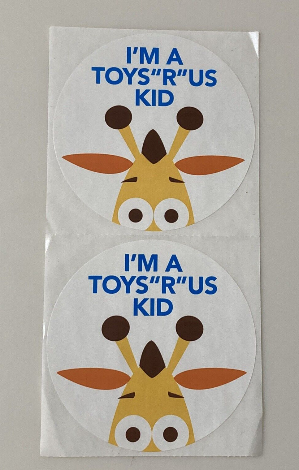 R Us Geoffrey Stickers I'm A Toys R Us Kid 3in Round Lot Of 