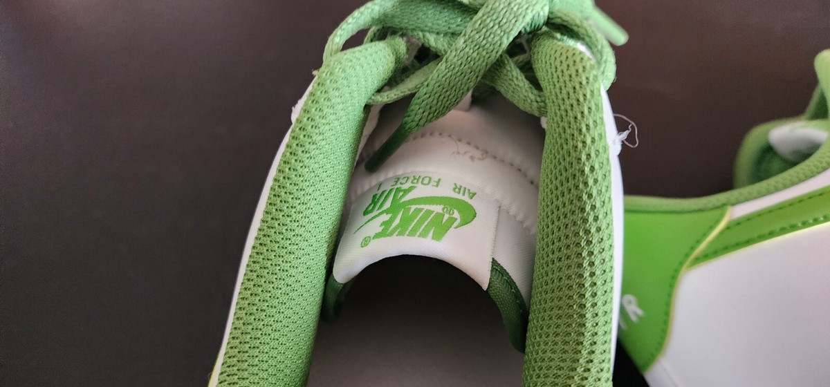 Nike Air Force 1 '07 Shoes White Chlorophyll Green Apple Shoes