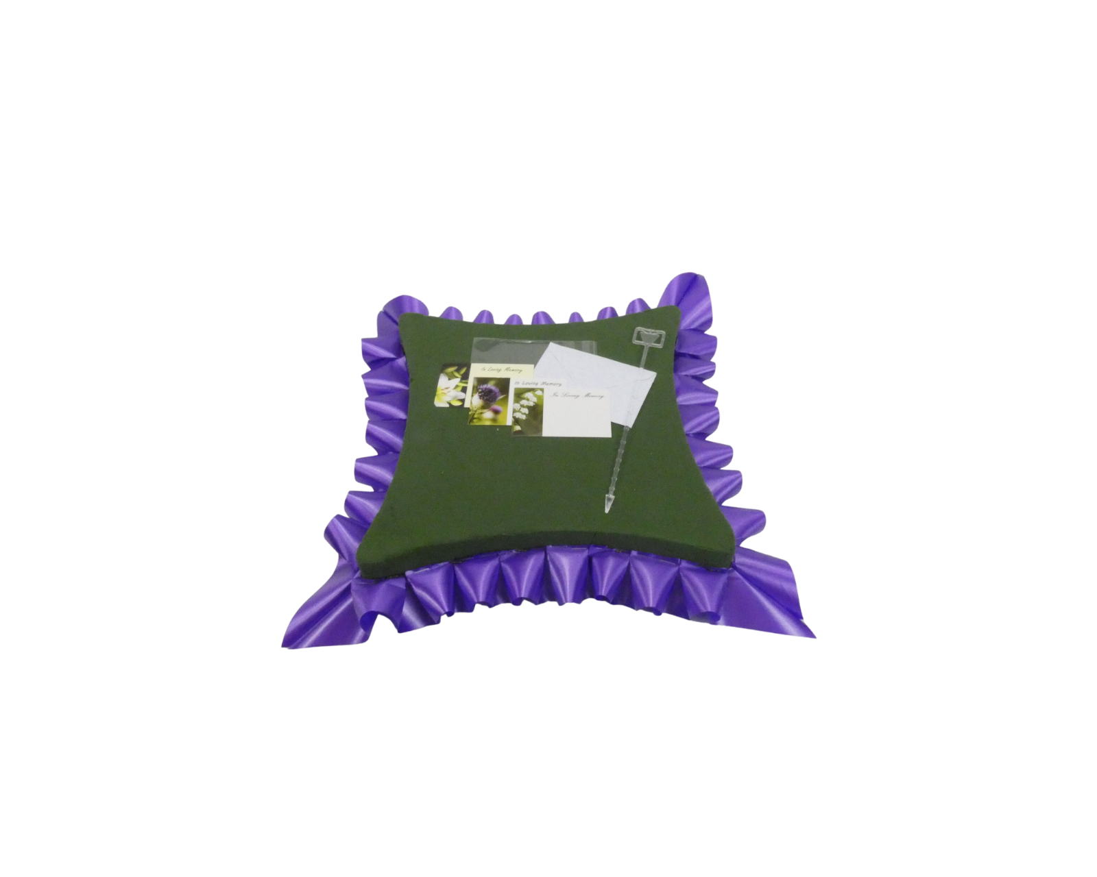 Make Your Own FRESH flower FUNERAL Tributes WET FLORAL OASIS Foam HEART RING DAD eBay