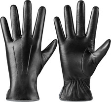 Guantes De Cuero Para Mujer Para El Frio Invierno Elegantes Calientes Comodos