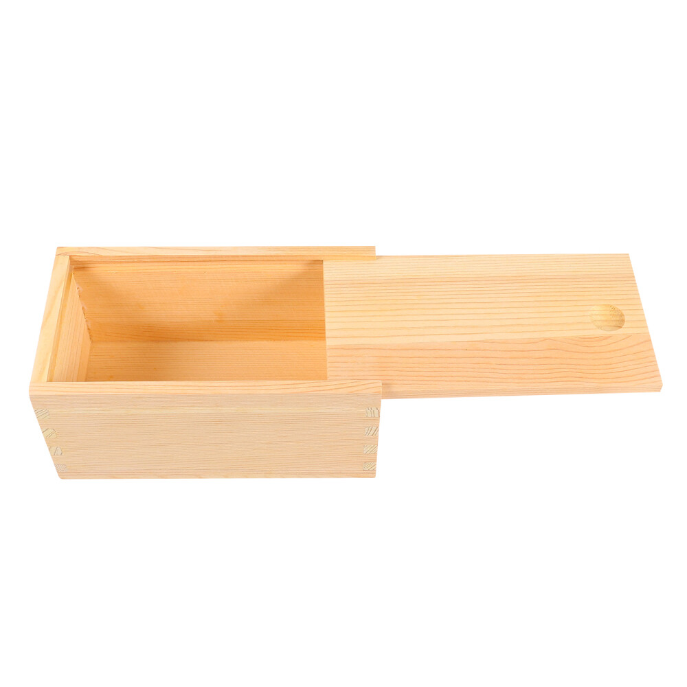 Pull-out Wooden Box Sundries Organizer Multipurpose Storage