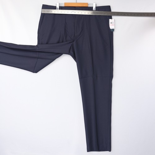 Perry Ellis Dress Pants Slim Fit Mid Rise Skinny Dark Navy Blue Mens Size NWT - Picture 55 of 58