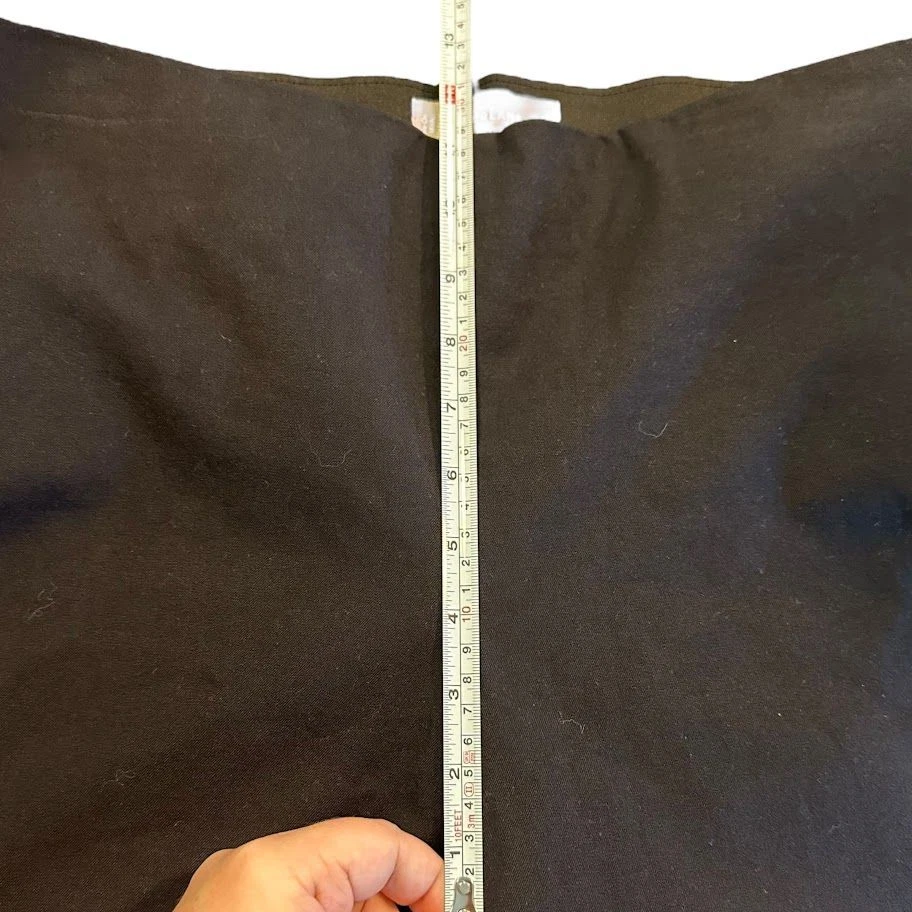 Pantalones de vestir recortados Everlane negros elásticos ajustados pierna recta para mujer 12 Foto 4 de 4