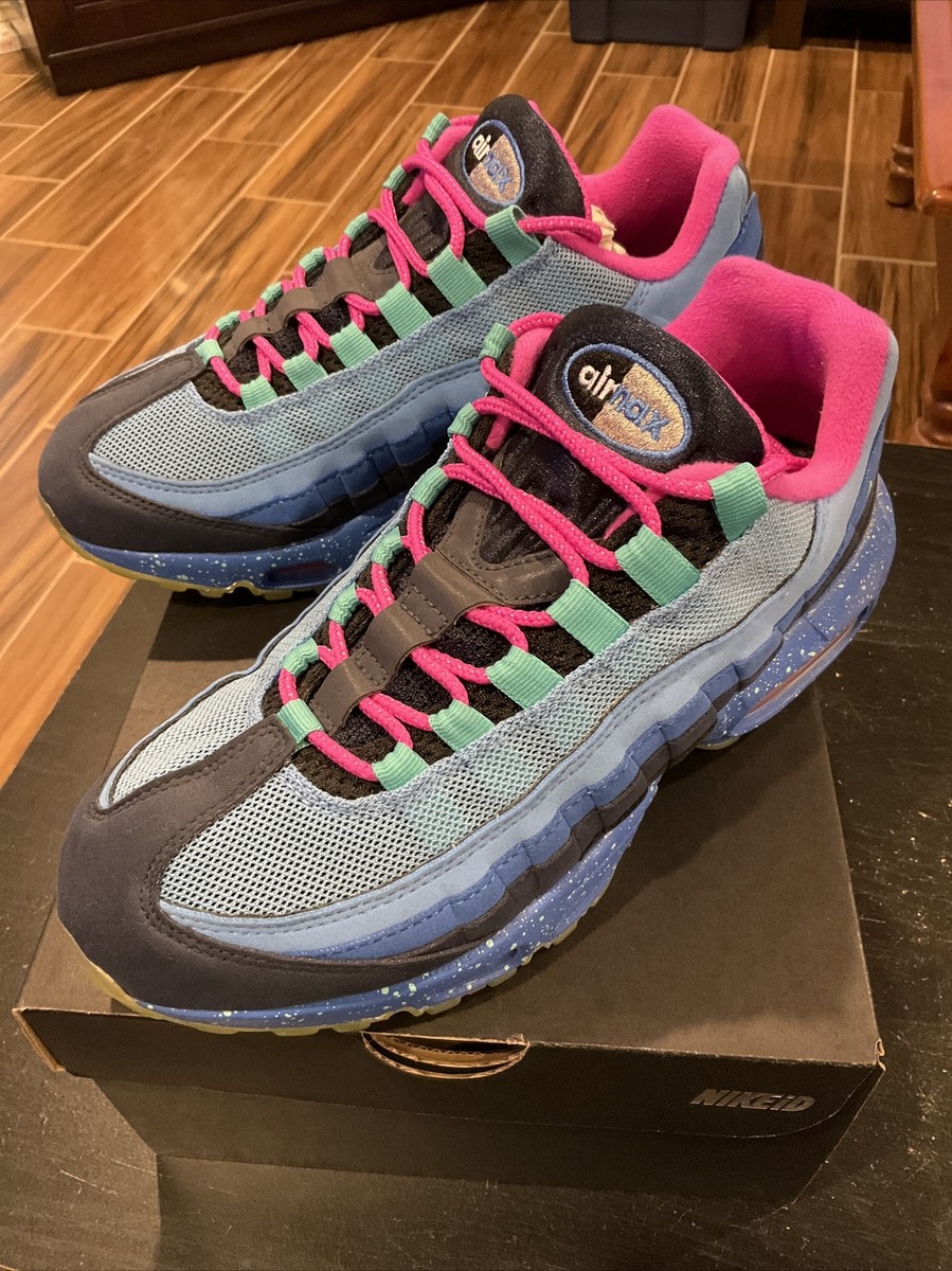 blue and pink air max 95
