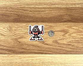 Mega Man III 3 Stickers Nintendo NES Pixel Art 32 Sticker Pack