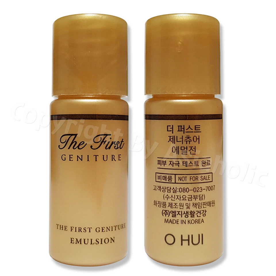 O HUI THE First Geniture Skin Softener 5ml (25pcs) + Emulsion (25pcs) 50pcs New - Image 3 of 4