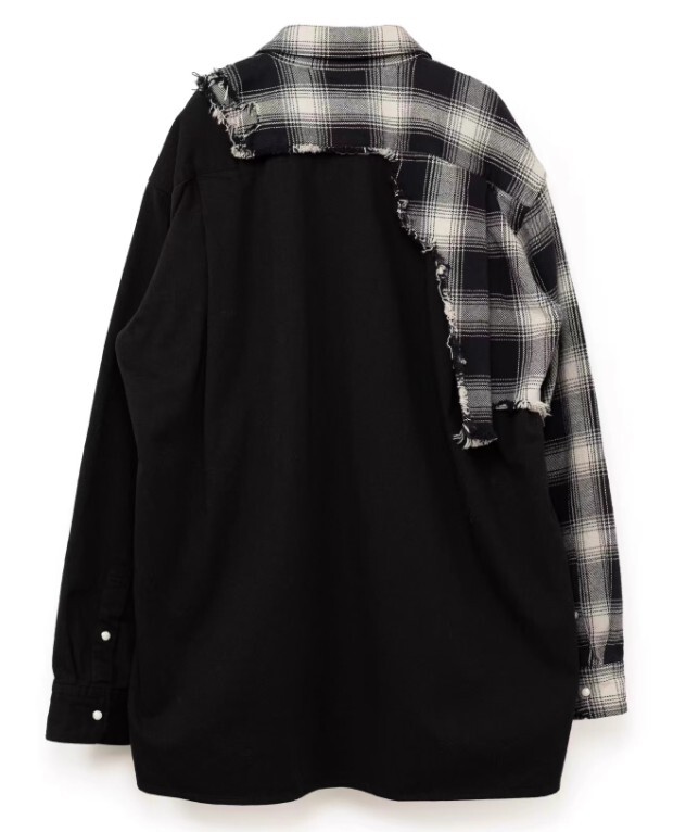 Maison Mihara Yasuhiro Irregular Patchwork Checkered Shirt Maison Mihara Yasuhiro Irregular Patchwork Checkered Shirt