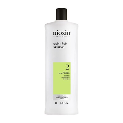 Nioxin System 2 Scalp Hair Thickening Shampoo Cleanser 33.8oz