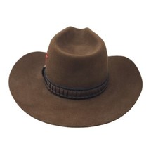 VTG STETSON 3X Beaver Cowboy Hat Schatzlein Saddle Shop Minneapolis Minn Size 7