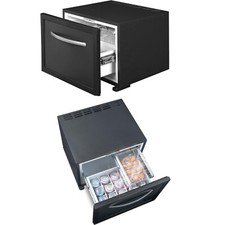 Smad 45L 2 way Fridge Drawers 12V/240V Home Van Truck Office Hotel Black Quiet