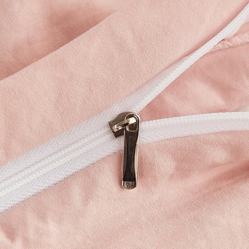 Pink Duvet Cover Set Ruffle Bedding Ultra Soft Microfiber Zipper Easy Care New - Picture 6 of 9