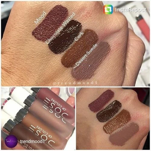 DOSE OF COLORS LIQUID MATTE LIPSTICK CORK NEW COLOR VEGAN AUTHENTIC US COSMETICS - Image 4 of 4