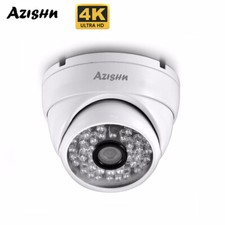 2.8mm 4K 8MP POE Security IP Camera Audio Dome Metal 48IR Outdoor Surveillance