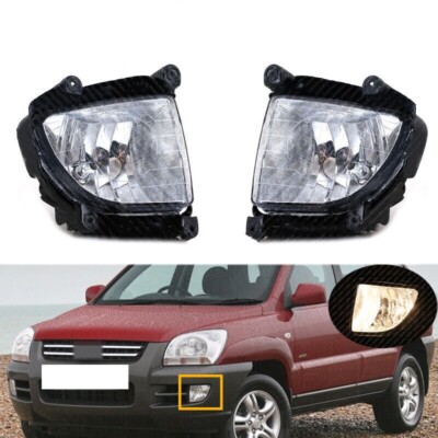 For 2005-2007 Kia Sportage 2.0 2.7 Left+Right Front Bumper Fog lights Fog Lamps
