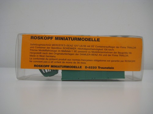 Roskopf H0 546 - Camión Mercedes-Benz semirremolque 20' "Schenker" - Imagen 7 de 16