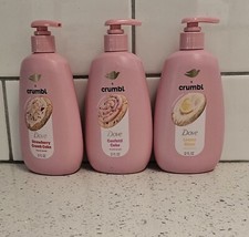 NEW Dove x Crumbl Hand Wash Set Confetti Cake Strawberry Crumb Cake Lemon Glaze