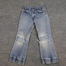 Vintage Levis Jeans Kids 9 Years Blue Straight Denim Orange Tab