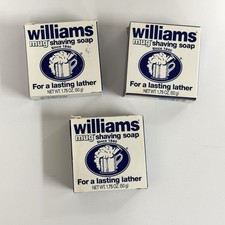 Set Of 3 Williams Mug Shaving Soap Discontinued 1.75oz New Old Stock