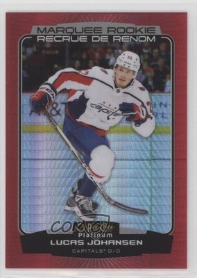 2022 O-Pee-Chee Platinum Marquee Rookies Red Prism Lucas Johansen Rookie RC 7m7