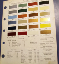 1977 Chrysler Paint Chips-Ditzler- LeBaron Cordoba