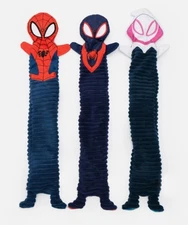 ZippyPaws Marvel Skinny Peltz Bulk 3-Pack - Spider-Man, Miles Morales, & Spider
