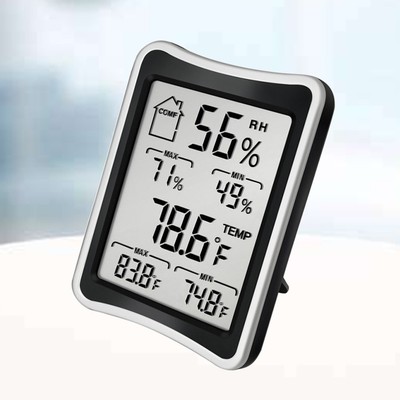  2 in Large Screen Electronic Hygrometer Hausthermometer Heimhygrometer