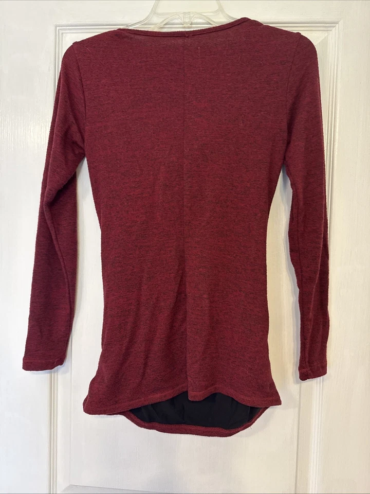 Carmen Scoop Neck Blouse Maroon Size medium - Image 4 of 4