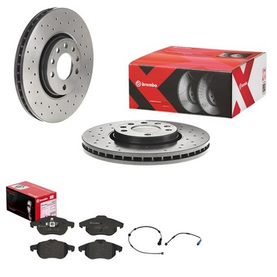 brembo SPORT BREMSSCHEIBEN + BELÄGE VORNE passend für OPEL VECTRA C SIGNUM 9-3