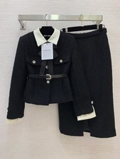 2025 autumn hot sales runway show embroidery butterfly sleTop + skirt suit   SML