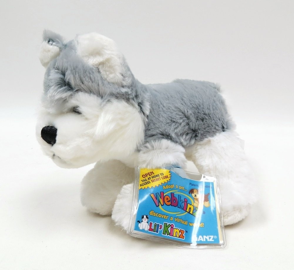 GANZ Webkinz HS120 Husky Plush Stuffed Animal With Code for sale