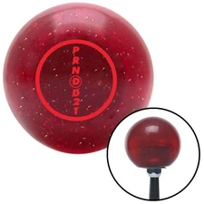 Red 3 Speed Overdrive Red Metal Flake Shift Knob w/ M16x1.5 Insert Shifter Auto