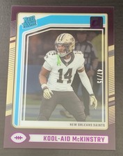 Kool-Aid McKinstry - 2024 Clearly Donruss Football PURPLE RATED ROOKIE #'d /75
