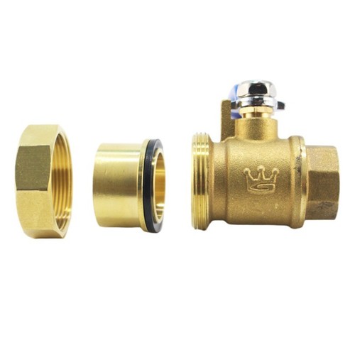 Brass Ball Valve with Blue Lever Handle for Use in Standard For Water Systems - Zdjęcie 5 z 15