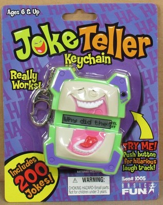 Joke Teller Keychain by Basic Fun 2002 NIP