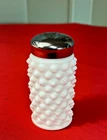 Vintage Milk Glass Salt/Pepper Shaker with Metal Lid -Just One!