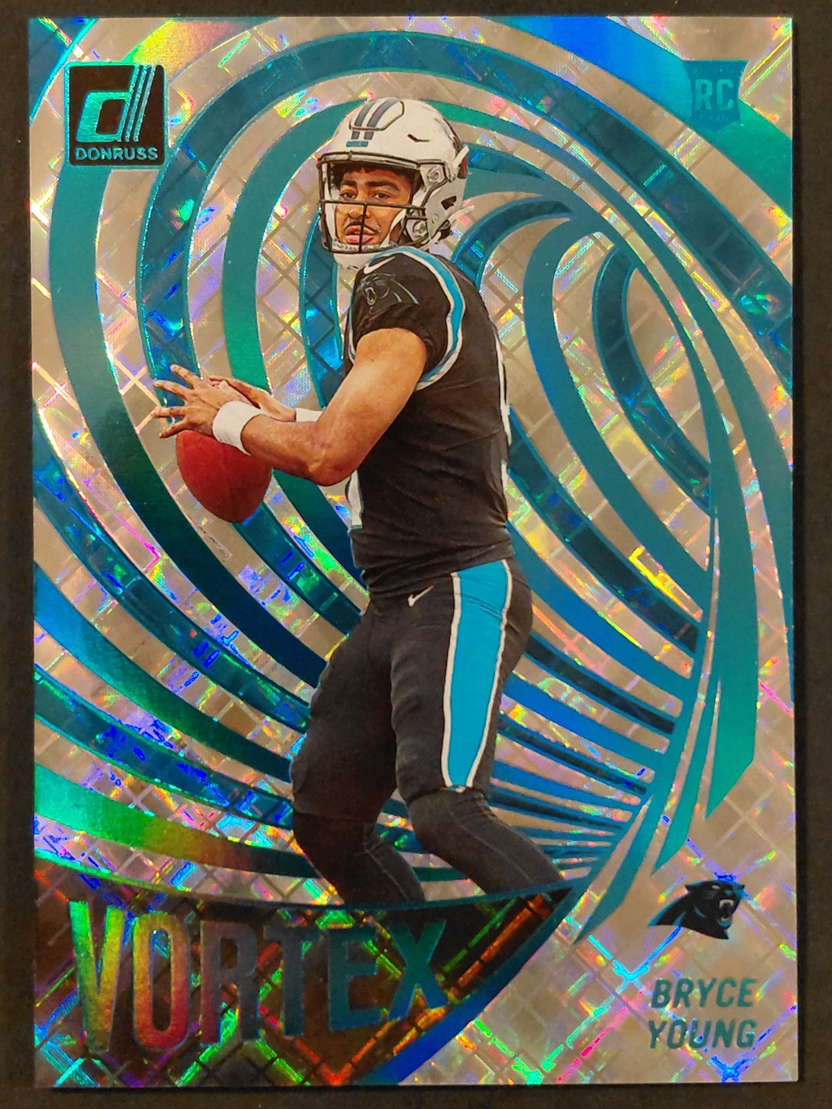 2023 Panini Donruss Vortex Bryce Young RC Rookie #VOR-16 Cosmic /100