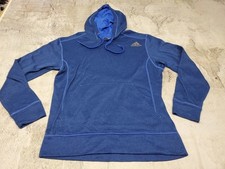 Mens Medium Adidas Ultimate Climawarm Athletic Blue Hoodie