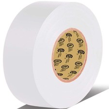 White Electrical Tape 3/4in x 66ft 7mil 600V UL CSA Certified  Waterproof