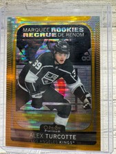 2021 O-PEE-CHEE PLATINUM #276 ALEX TURCOTTE SEISMIC GOLD RC ROOKIE /50