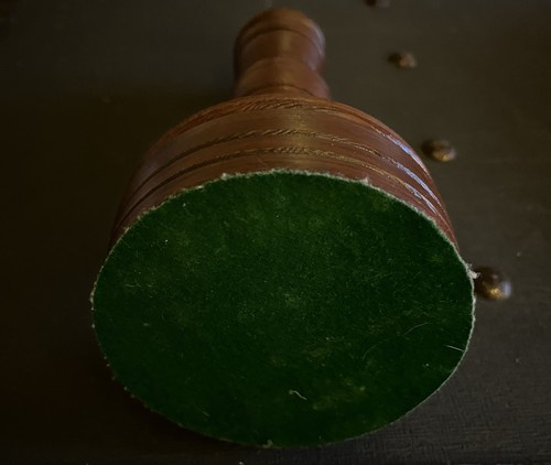 Beautiful Wooden Candlestick. 9” Tall. 4.5” Diameter. Takes Tapered Candle - Picture 3 of 3