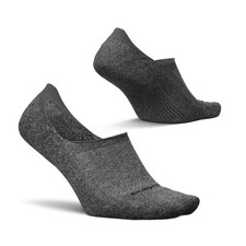 Feetures Elite Light Cushion Invisible Socks, No Show, Sport, New Gray Large