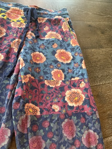 Anthropologie Camilla Knit Boho Floral Joggers Saturday Sunday Large - Picture 6 of 14
