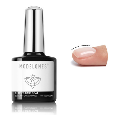 Clear Rubber Base Gel Builder Strengthen Nails Soak Off UV LED