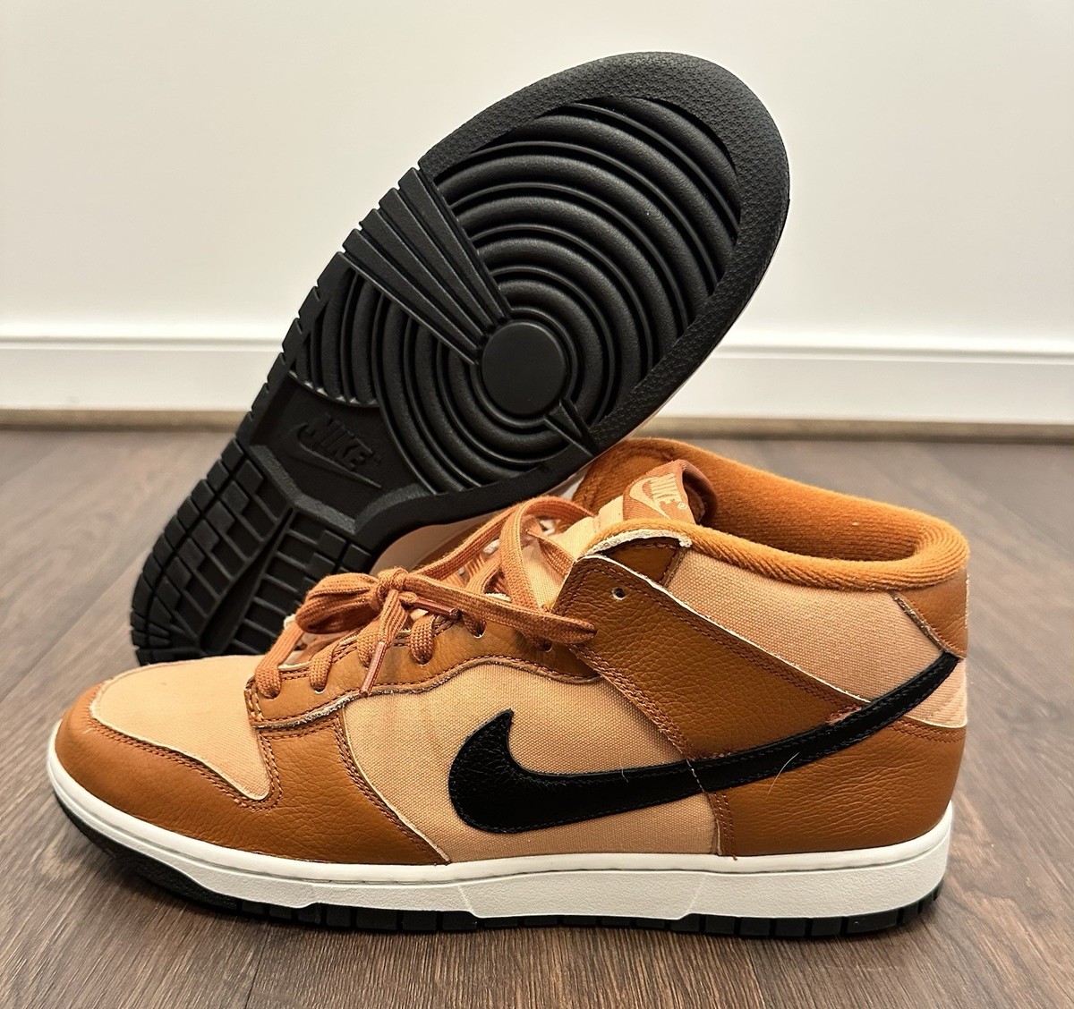 Nike Men\'s Dunk Mid Amber Brown Black Dark Russet Shoes Sizes DZ2533 200 NIB Amazon.com | Nike Dunk Mid, Size 10 M US / 11.5 W US, Amber  main image 4