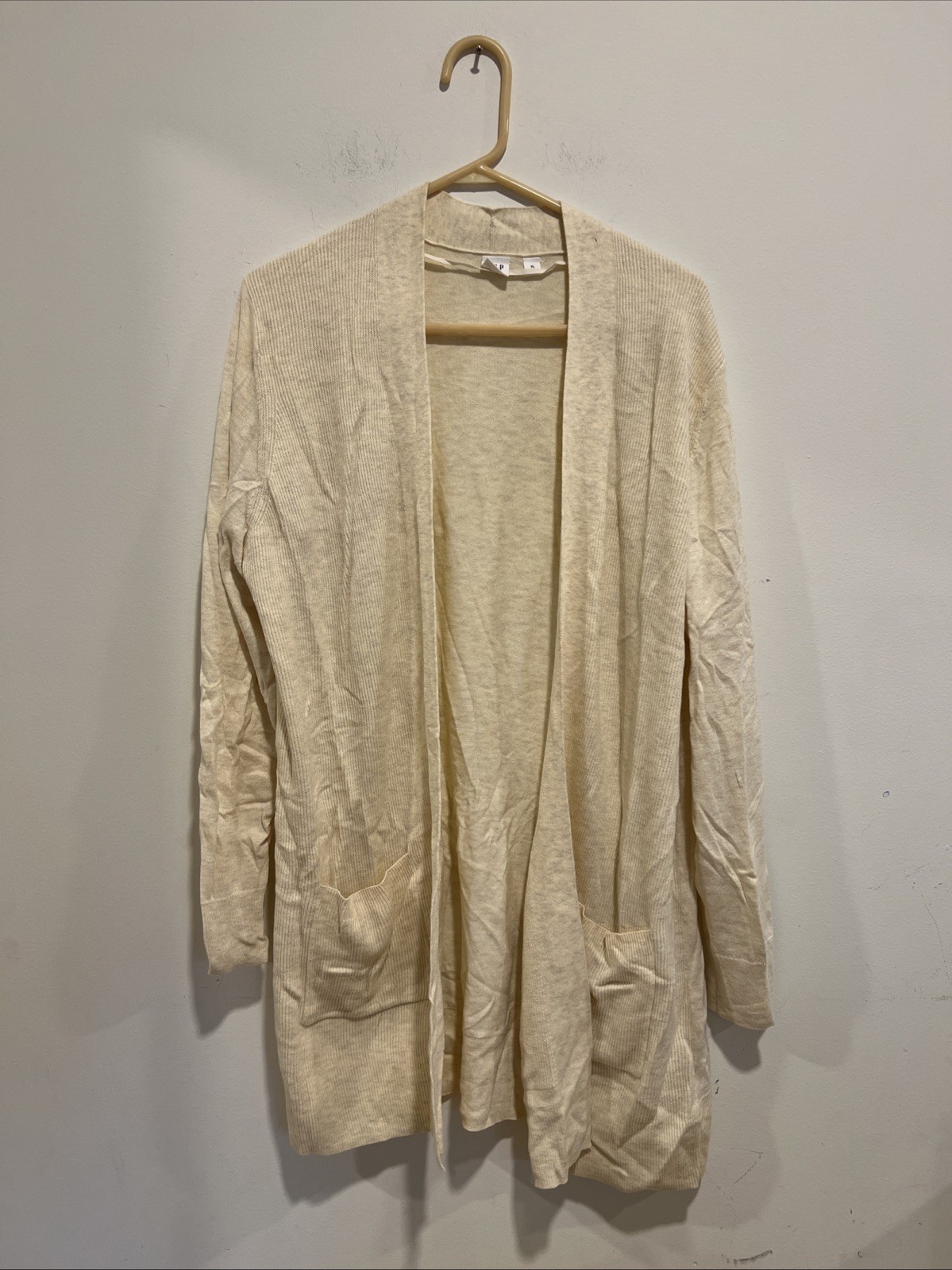 Gap Women’s Long Open Front Cardigan With Pockets Size XL