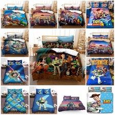 Toy Story Cartoon Duvet Quilt Cover Pillowcases Bedding Set Single Double Size