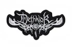Dethklok Patch Metalocalypse Embroidered Sew On Band White Logo Death Metal