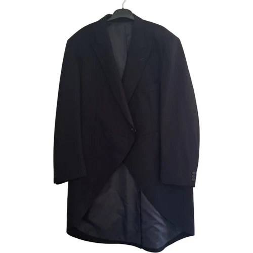 Magee Morning Coat Pure New Wool Polyester Lining Navy Size 56