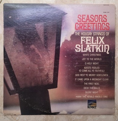 Seasons Greetings - Felix Slatkin Orch. Sunset LP SUM-1141 VG+/VG++