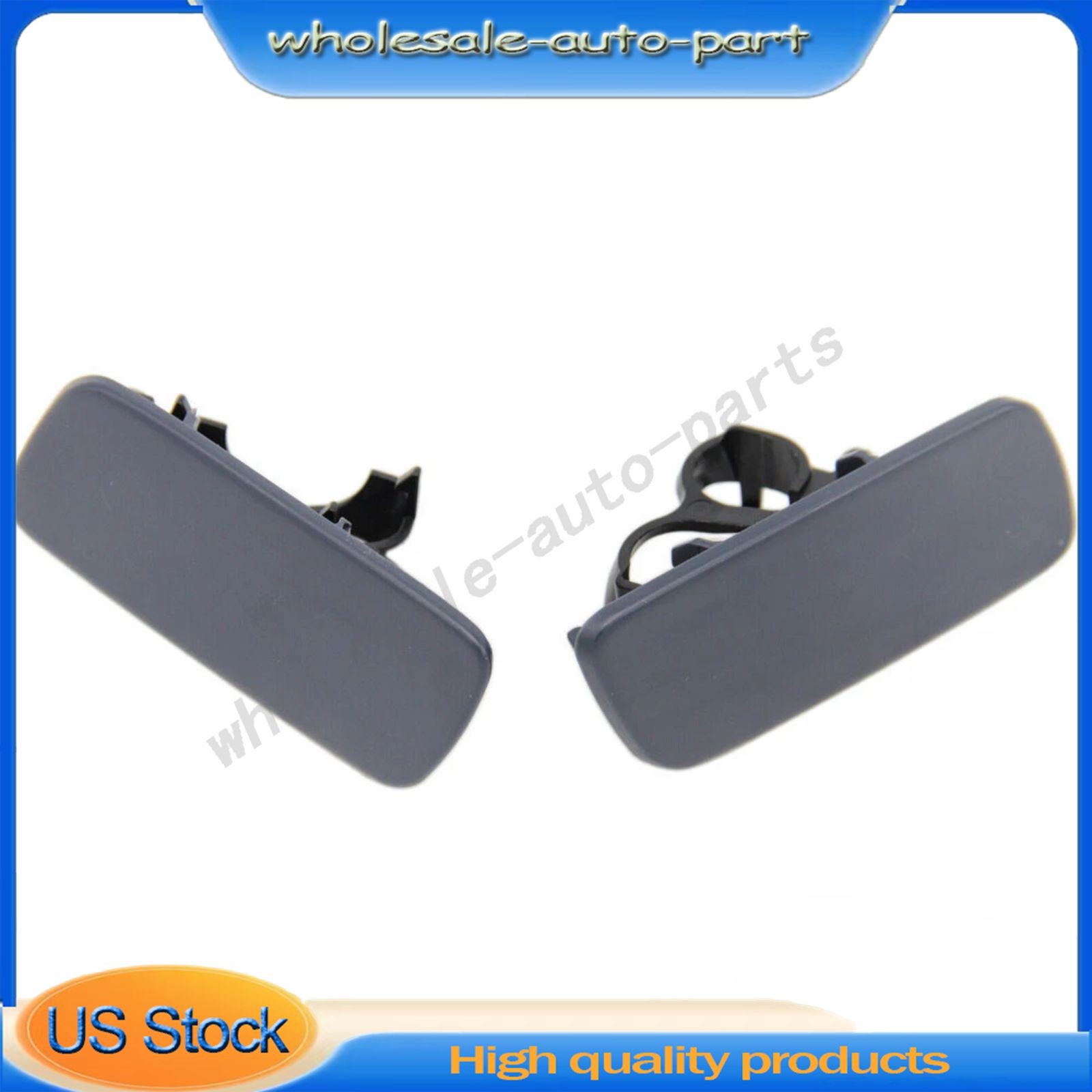 2PCS Front Headlight Washer Cover For 10-18 Rolls-Royce Ghost 61677244959/960